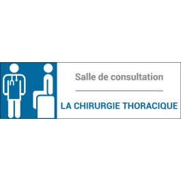 Plaque de porte classique Chirurgie thoracique