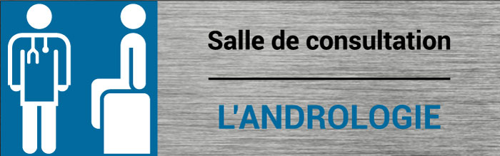 Plaque de porte Andrologie