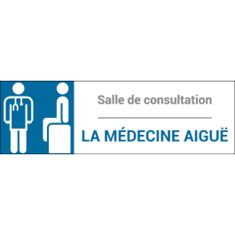 Plaque de porte classique Médecine aiguë