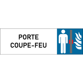 Plaque de porte classique Porte coupe-feu