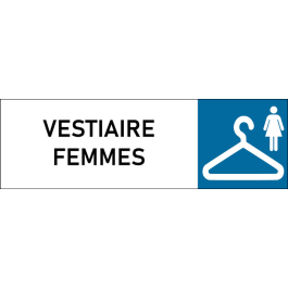 Plaque de porte classique Vestiaire Femmes
