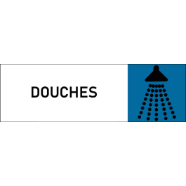 Plaque de porte classique Douches