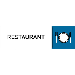 Plaque de porte classique Restaurant