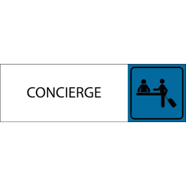 Plaque de porte rectangle Concierge
