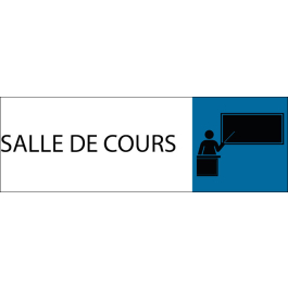 Plaque de porte classique Salle de cours