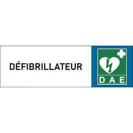 Plaque de porte classique Défibrillateur