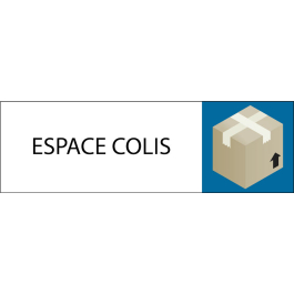 Plaque de porte classique Espace Colis