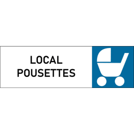 Plaque de porte classique Local poussettes