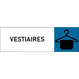 Plaque de porte classique Vestiaires