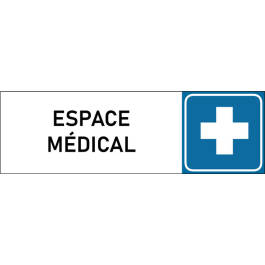 Plaque de porte classique Espace médical