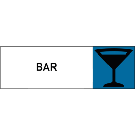 Plaque de porte classique Bar