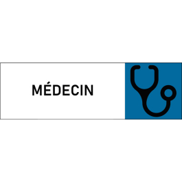 Plaque de porte classique Médecin