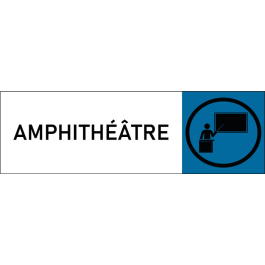 Plaque de porte classique Amphithéâtre