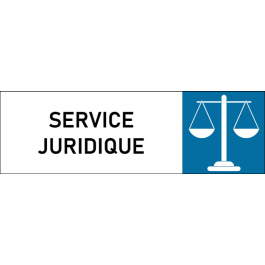 Plaque de porte classique Service juridique