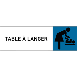 Plaque de porte classique Table à langer