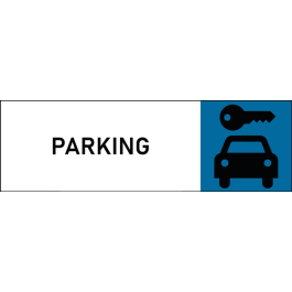 Plaque de porte classique Parking