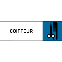Plaque de porte classique Coiffeur