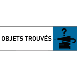 Plaque de porte classique Objets trouvés