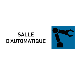 Plaque de porte classique Salle d'automatique