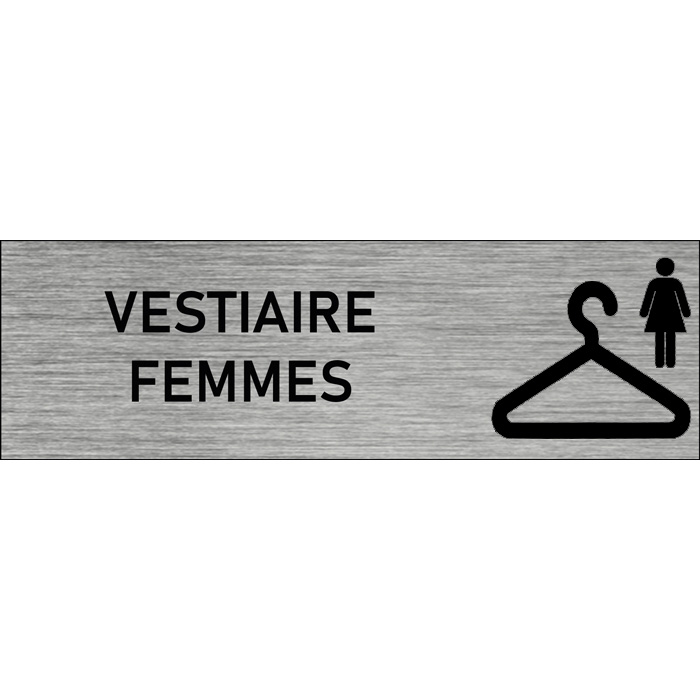Plaque de porte vestiaire femmes