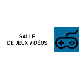 Plaque de porte classique Salle de jeux vidéos