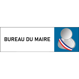 Plaque de porte classique Bureau du maire