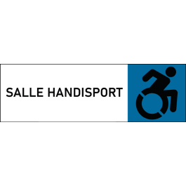 Plaque de porte classique Salle handisport