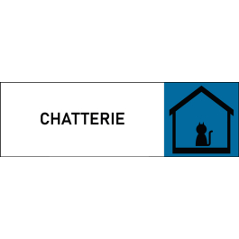 Plaque de porte classique Chatterie