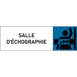 Plaque de porte classique Salle d'échographie