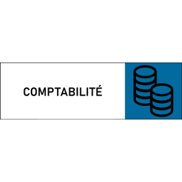 Plaque de porte classique Comptabilité