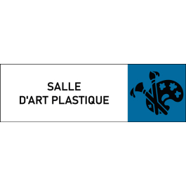 Plaque de porte classique Salle d'art plastique