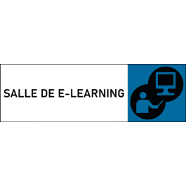 Plaque de porte classique Salle de e-learning