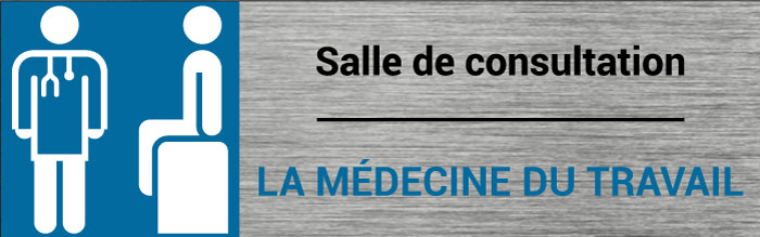 Plaque de porte Médecine du travail