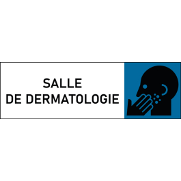 Plaque de porte classique Salle de dermatologie
