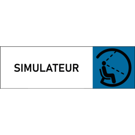 Plaque de porte classique Simulateur