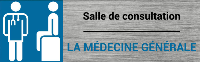Plaque de porte Médecine générale