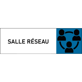 Plaque de porte classique Salle réseau