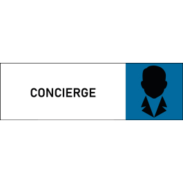 Plaque de porte classique Concierge