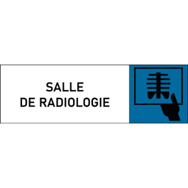 Plaque de porte classique Salle de radiologie