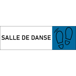 Plaque de porte classique Salle de danse