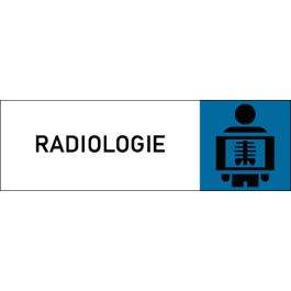 Plaque de porte classique Radiologie