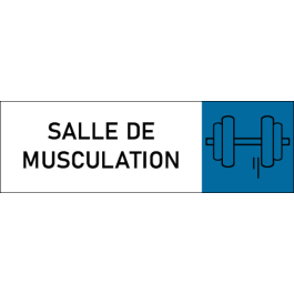 Plaque de porte classique Salle de musculation