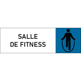 Plaque de porte classique Salle de fitness