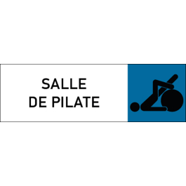 Plaque de porte classique Salle de pilate