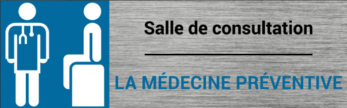 Plaque de porte Médecine préventive
