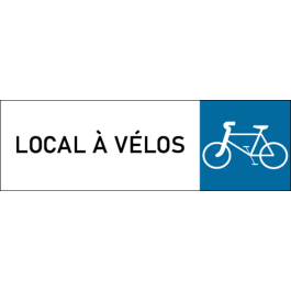 Plaque de porte classique Local à vélos