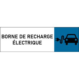 Plaque de porte classique borne de recharge électrique