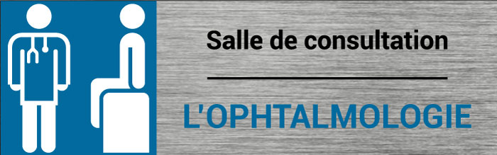Plaque de porte Ophtalmologie