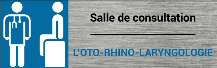 Plaque de porte Oto-rhino-laryngologie