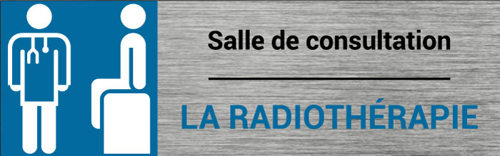Plaque de porte Radiothérapie